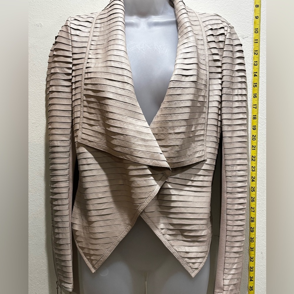 Marciano Textured leather Beige Women's Blazer